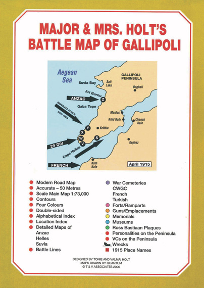 Major & Mrs Holt’s Battle Map of Gallipoli