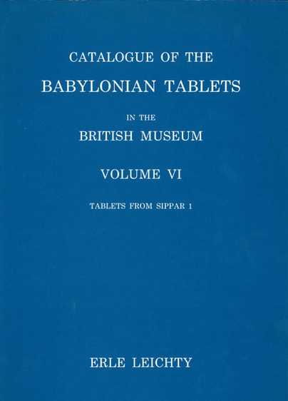 Catalogue of the Babylonian Tablets in the British Museum, Volume VI Cover