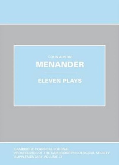 Menander: Eleven Plays Cover
