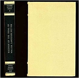 Records of the Trial of Walter Langeton, Bishop of Coventry and Lichfield 1307-1312 Cover