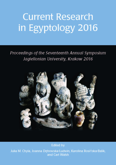 Current Research in Egyptology 17 (2016) Cover
