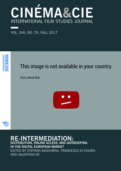 Cinéma & Cie 
International Film Studies Journal 
VOL. XVII, NO. 29, FALL 2017 Cover