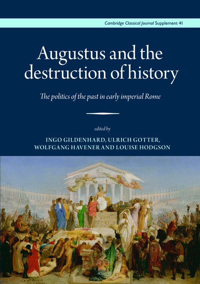 Augustus and the Destruction of History Cover