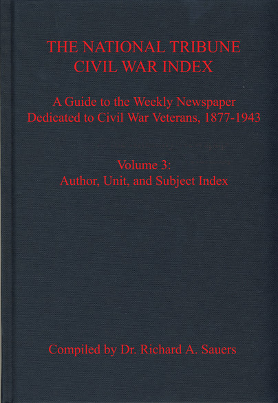 The National Tribune Civil War Index, Volume 3 Cover