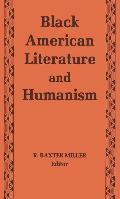 Black American Literature and Humanism Cover