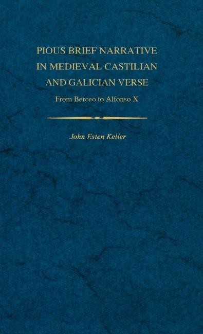 Pious Brief Narrative in Medieval Castilian and Galician Verse Cover