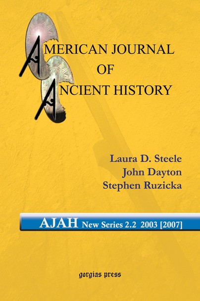American Journal of Ancient History (New Series 2.2, 2003 [2007])