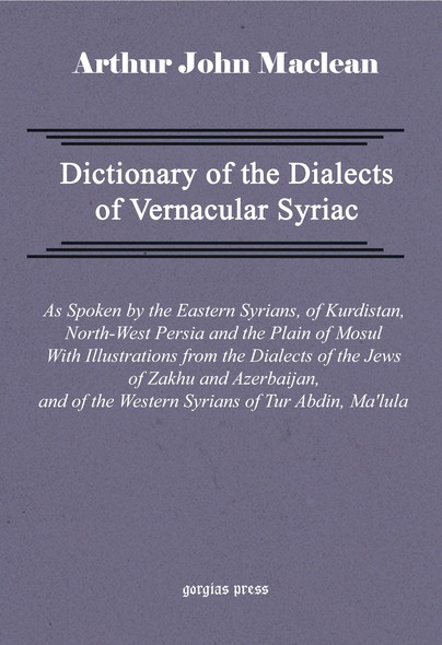 Dictionary of the Dialects of Vernacular Syriac