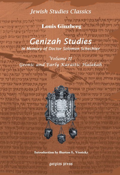 Genizah Studies in Memory of Doctor Solomon Schechter (Vol 2)