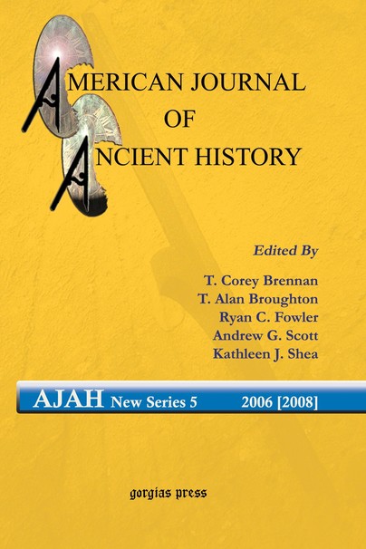 American Journal of Ancient History (New Series 5, 2006 [2008])