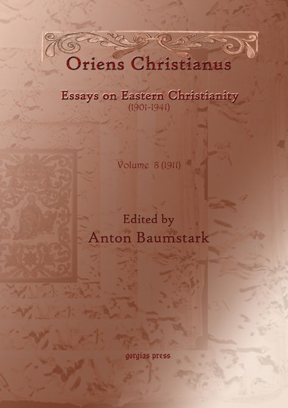 Oriens Christianus (1901-1939) (vol 8)