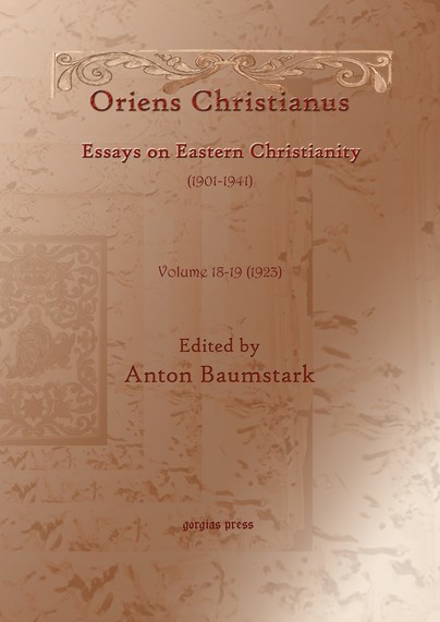 Oriens Christianus (1901-1939) (vol 17)