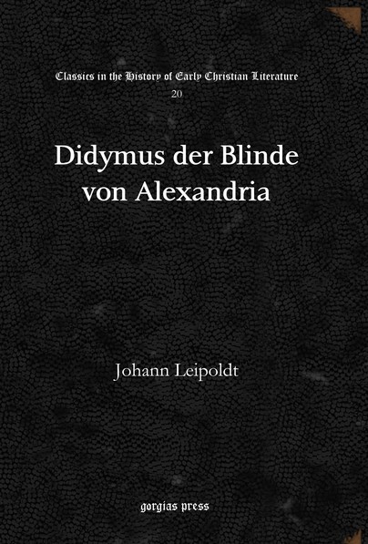 Didymus der Blinde von Alexandria Cover
