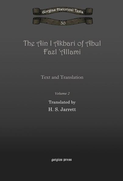 The Ain I Akbari of Abul Fazl 'Allami (Vol 2)