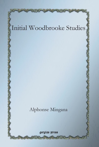 Initial Woodbrooke Studies