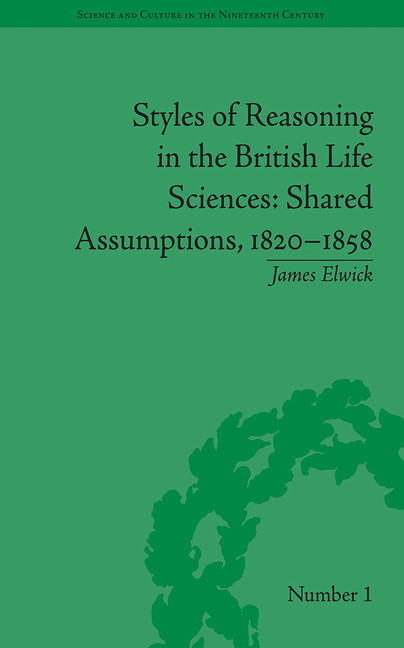 Styles of Reasoning in the British Life Sciences Cover