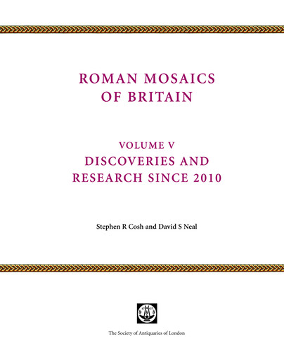 Roman Mosaics of Britain Volume V Cover