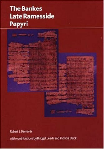 The Bankes Late Rammesside Papyri Cover