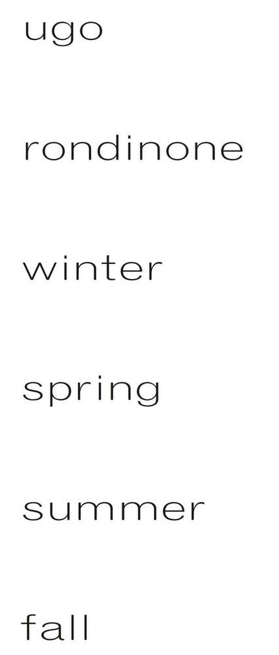 Ugo Rondinone – Winter, Spring, Summer, Fall Cover
