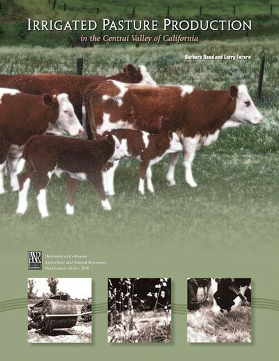 Irrigated Pasture Production in the Central Valley of California