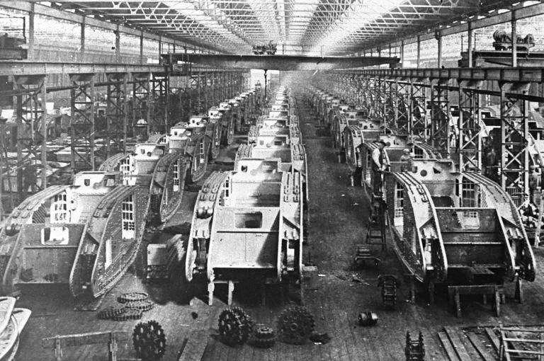 Tanks were a new weapon which industry had to accommodate.